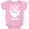 funny beards printed Baby Onesie