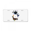 who loves poodle License Plate