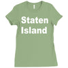 staten island Ladies Fitted T-Shirt
