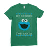 no cookies for santa Ladies Fitted T-Shirt