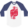 royal blues 3/4 Sleeve Shirt