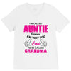 I&rsquo;m Called Auntie Because I&rsquo;m Way Too Cool To Be Called Grandma V-Neck Tee
