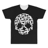 cat skull All Over Men's T-shirt