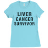 Liver Cancer Survivor Ladies Fitted T-Shirt