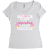 it' ok to stare at my cupcakes they are delicious Women's Triblend Scoop T-shirt