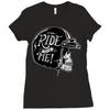 hi girl... ride with me! Ladies Fitted T-Shirt