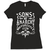 sons of anarchy soa motorcycle club tv show Ladies Fitted T-Shirt