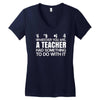 teachers help everyone Women's V-Neck T-Shirt