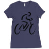 bike rider biker cyclist Ladies Fitted T-Shirt