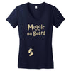 Muggle On Board Women's V-Neck T-Shirt