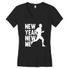 new year, new me running fitness Women's V-Neck T-Shirt