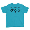 man woman geek symbols Youth Tee