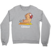 yoga pug exhale Crewneck Sweatshirt
