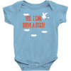 yes i can drive a stick Baby Bodysuit