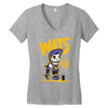 wat skateboard Women's V-Neck T-Shirt