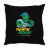 cholla cactus mascot Throw Pillow