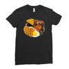 funny full english breakfast, ideal gift or birthday present Ladies Fitted T-Shirt