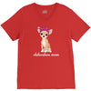 chihuahua mom V-Neck Tee