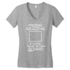 missing air guitar Women's V-Neck T-Shirt