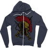 sparta warrior Zipper Hoodie