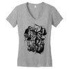skull pirate Women's V-Neck T-Shirt