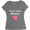 first time mommy Women's Triblend Scoop T-shirt