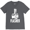 flasher camera V-Neck Tee