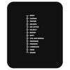 beard length chart funny professor grandpa mustache humor Mousepad