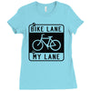 bike lane Ladies Fitted T-Shirt