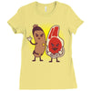 good cop bad chop Ladies Fitted T-Shirt