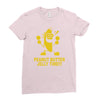 peanut butter jelly time banana Ladies Fitted T-Shirt