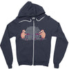 bear pong! Zipper Hoodie