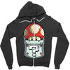 pocket power Zipper Hoodie