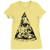 illuminati pizza Ladies Fitted T-Shirt