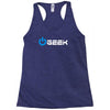 geek' (power on button) Racerback Tank