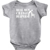 real men change diapers Baby Onesie