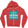 ife is creating Zipper Hoodie