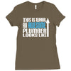 this is what an awesome plumber looks like Ladies Fitted T-Shirt