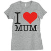 i love mum Ladies Fitted T-Shirt