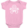 piston happy face Baby Onesie