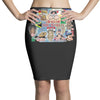 rude funny cotton dick of the world, ideal gift, birthday present Pencil Skirts