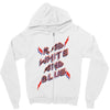 rad white and blue Zipper Hoodie