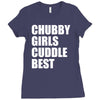 chubby girls cuddle best Ladies Fitted T-Shirt