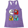 pac skull copy Racerback Tank