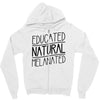 educated, natural, melanated Zipper Hoodie