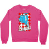 funny vespa chequer board, ideal gift or birthday present Crewneck Sweatshirt