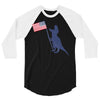 Patriotic T-Rex 3/4 Sleeve Shirt