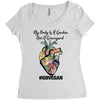 my body is a garden, not a graveyard Women's Triblend Scoop T-shirt
