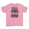 Real Kings Are Born On November 9 Youth Tee