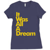 it was all a dream Ladies Fitted T-Shirt